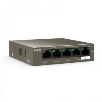 картинка PoE-коммутатор Tenda TEF1105P-4-63W от магазина Охранных систем и видеонаблюдения