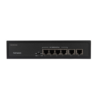 картинка Коммутатор неуправляемый NIKOMAX GL-SW-F007-04P от магазина Охранных систем и видеонаблюдения