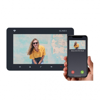 картинка Видеодомофон SLINEX SM-07N Cloud Graphite от магазина Охранных систем и видеонаблюдения