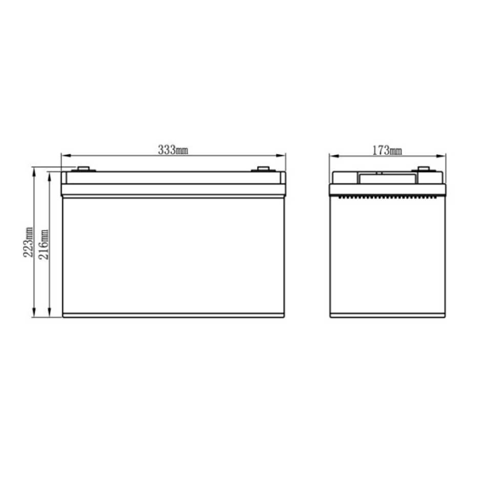 картинка Аккумулятор APL 12-100 от магазина Охранных систем и видеонаблюдения