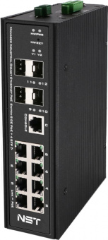 картинка PoE-коммутатор NST NS-SW-8G4G-SPL/IM от магазина Охранных систем и видеонаблюдения