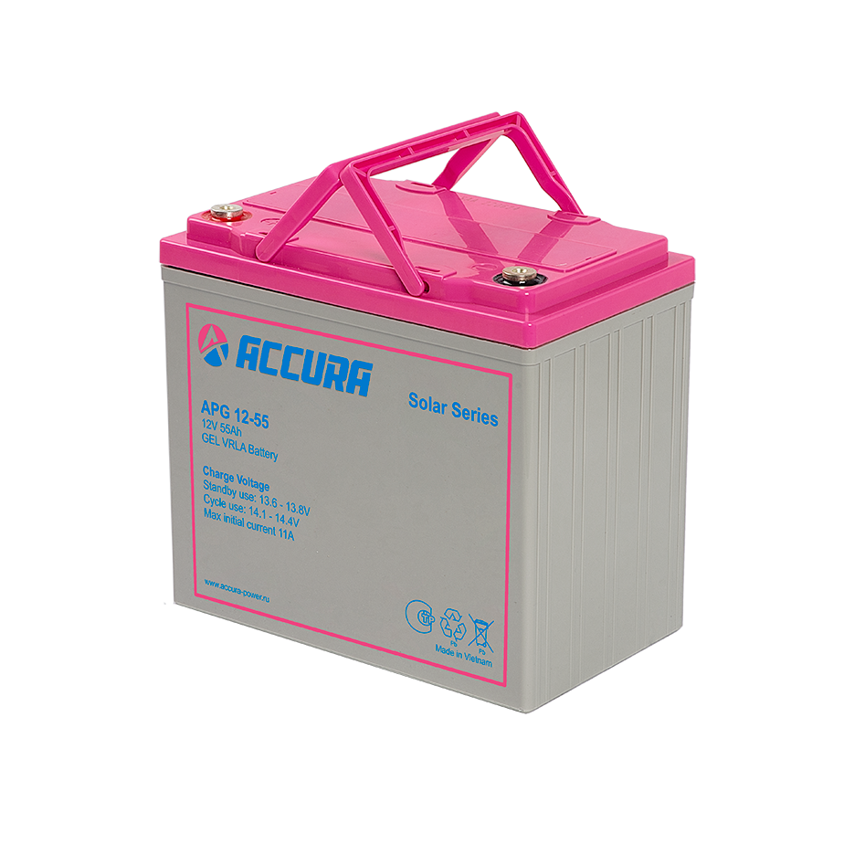 картинка Гелевый аккумулятор APG 12-55 от магазина Охранных систем и видеонаблюдения