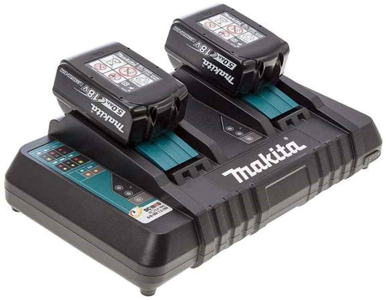 картинка Аккумулятор с зарядным устройством для инструмента Makita BL1850B 18В 5Ач Li-Ion (191L75-3) от магазина Охранных систем и видеонаблюдения