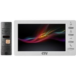 картинка CTV-DP1701 S B Комплект  видеодомофона (вызывная панель CTV-D10 Plus и  монитор CTV-M1701 S, черный) от магазина Охранных систем и видеонаблюдения