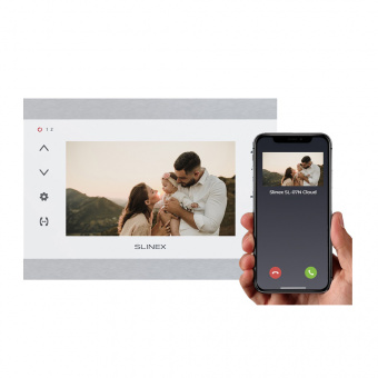 картинка Видеодомофон SLINEX SL-07N Cloud Silver+White от магазина Охранных систем и видеонаблюдения
