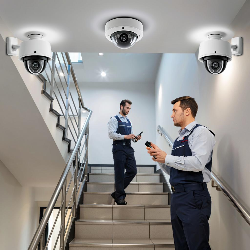 Установка камер на лестничной клетке: выбор места и разрешения