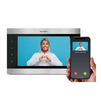 картинка Видеодомофон SLINEX SL-10N Cloud Silver+Black от магазина Охранных систем и видеонаблюдения