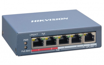 картинка PoE-коммутатор Hikvision DS-3E1105P-EI от магазина Охранных систем и видеонаблюдения