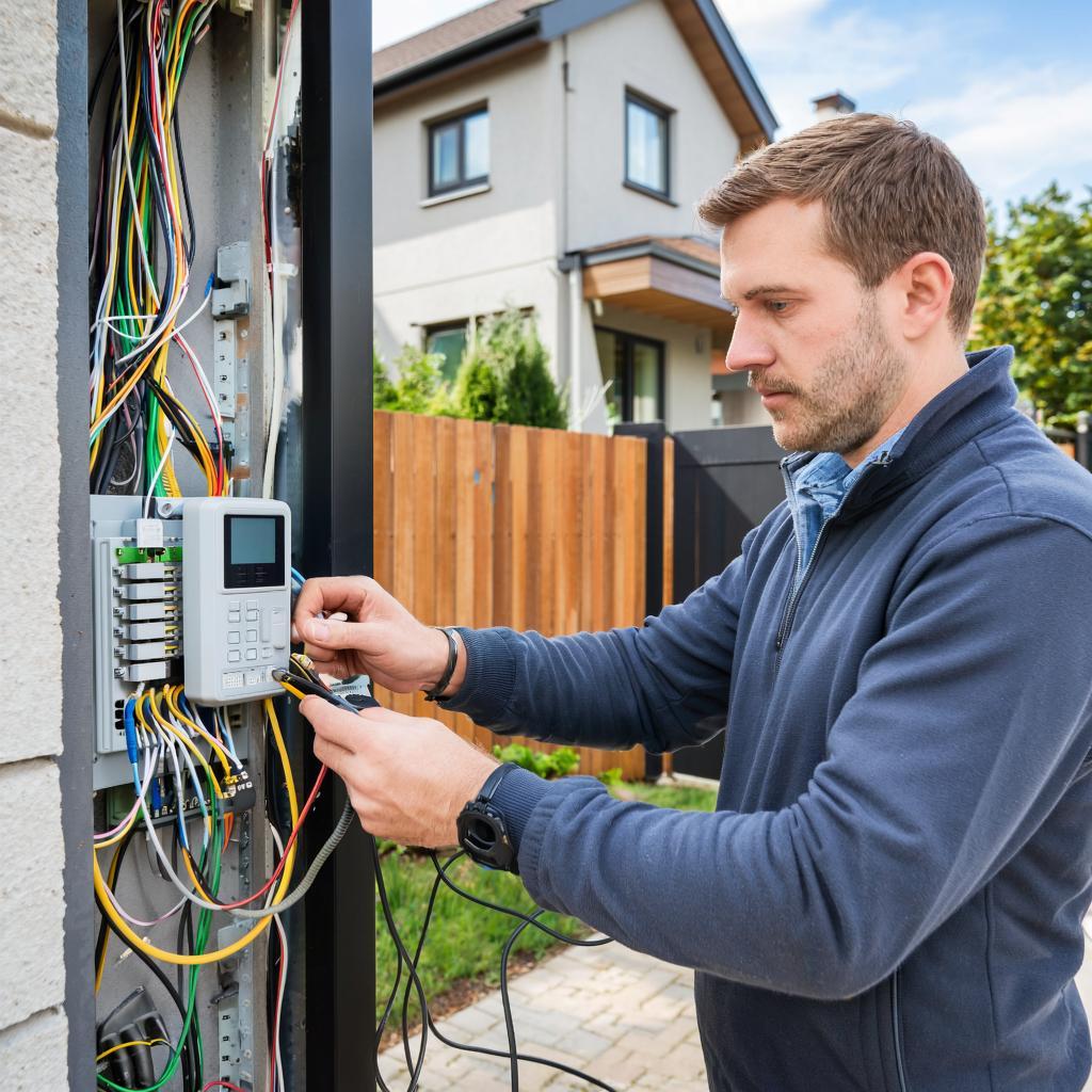 Как выполнить монтаж видеодомофона в коттеджном поселке