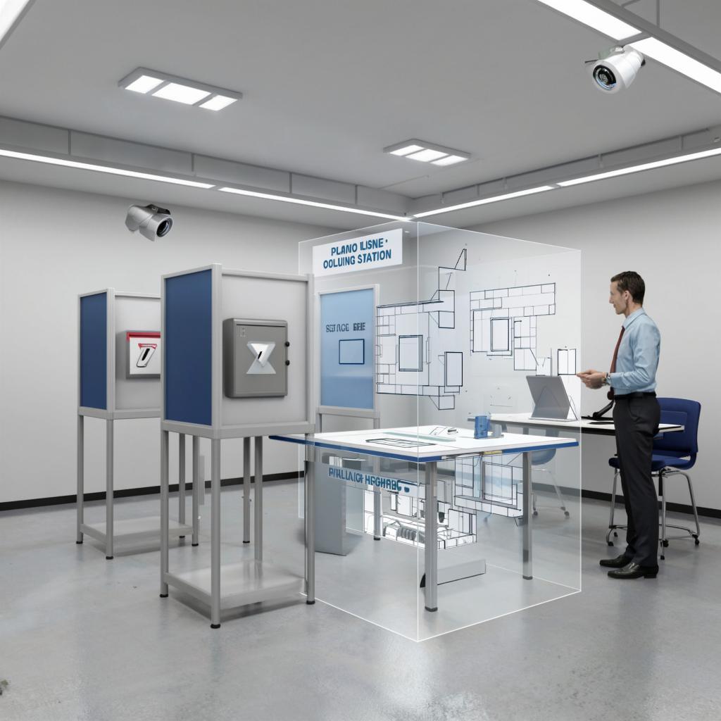 Рекомендации по размещению камер на избирательном участке (схемы и фото)