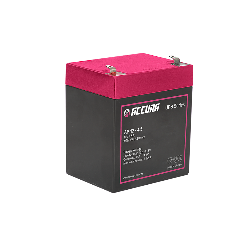 картинка Аккумулятор AP 12-4.5 от магазина Охранных систем и видеонаблюдения