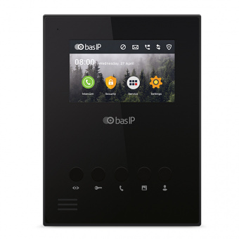 картинка Видеотелефон BAS-IP AU-04LAF Black от магазина Охранных систем и видеонаблюдения