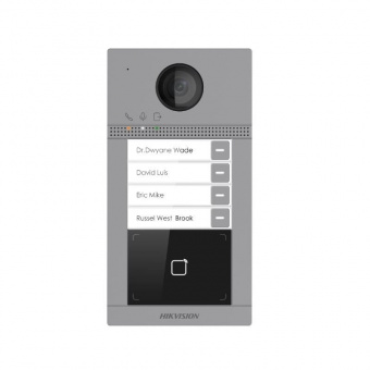 картинка Вызывная панель IP-видеодомофона Hikvision DS-KV8413-WME1 от магазина Охранных систем и видеонаблюдения