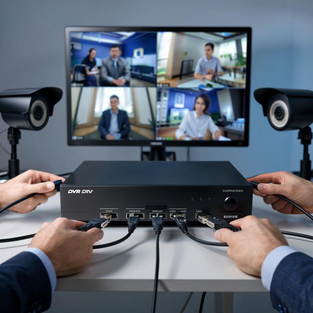 Как подключить видеорегистратор DVR/NVR: подключение камер и монитор