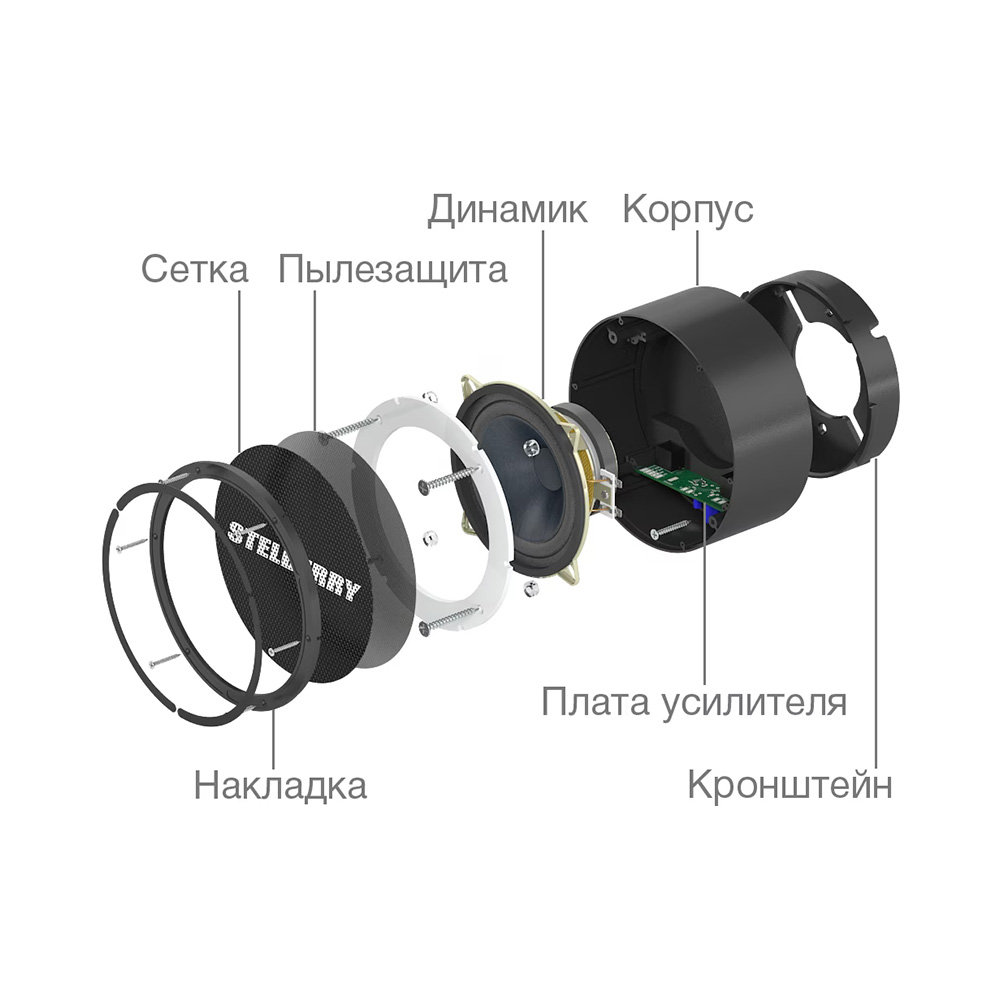 картинка F-306B — Потолочно-настенный громкоговоритель от магазина Охранных систем и видеонаблюдения
