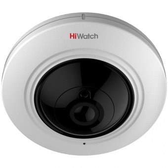 картинка HD-TVI камера 5Мп HiWatch DS-T501 с объективом «рыбий глаз», аудио и ИК-подсветкой EXIR от магазина Охранных систем и видеонаблюдения