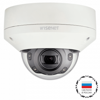 картинка IP-камера Wisenet XNV-6080R/CRU с Motor-zoom, WDR 150 дБ, ИК-подсветкой от магазина Охранных систем и видеонаблюдения