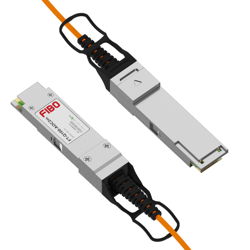 картинка 100G QSFP28 2м AOC (Active Optical Cable) от магазина Охранных систем и видеонаблюдения