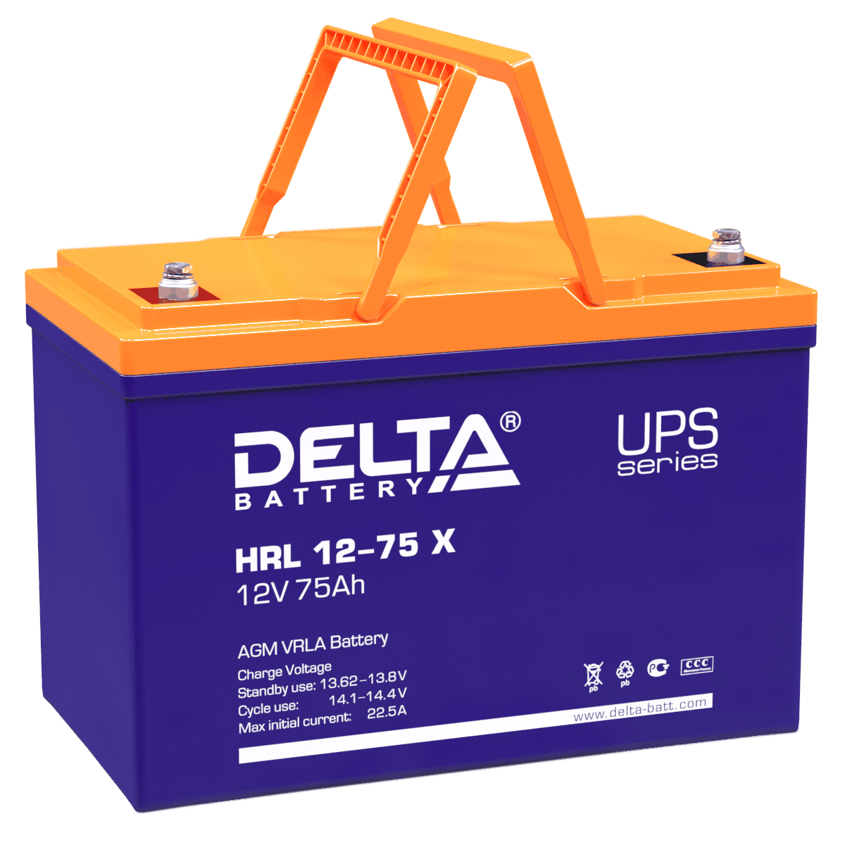 картинка Батареи DELTA HRL 12-75 X от магазина Охранных систем и видеонаблюдения