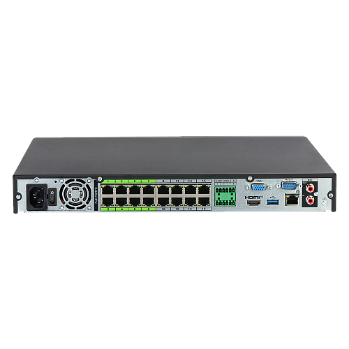 картинка DHI-NVR5216-16P-EI2 16-канальный IP-видеорегистратор (NVR) с поддержкой PoE (16 портов) от магазина Охранных систем и видеонаблюдения