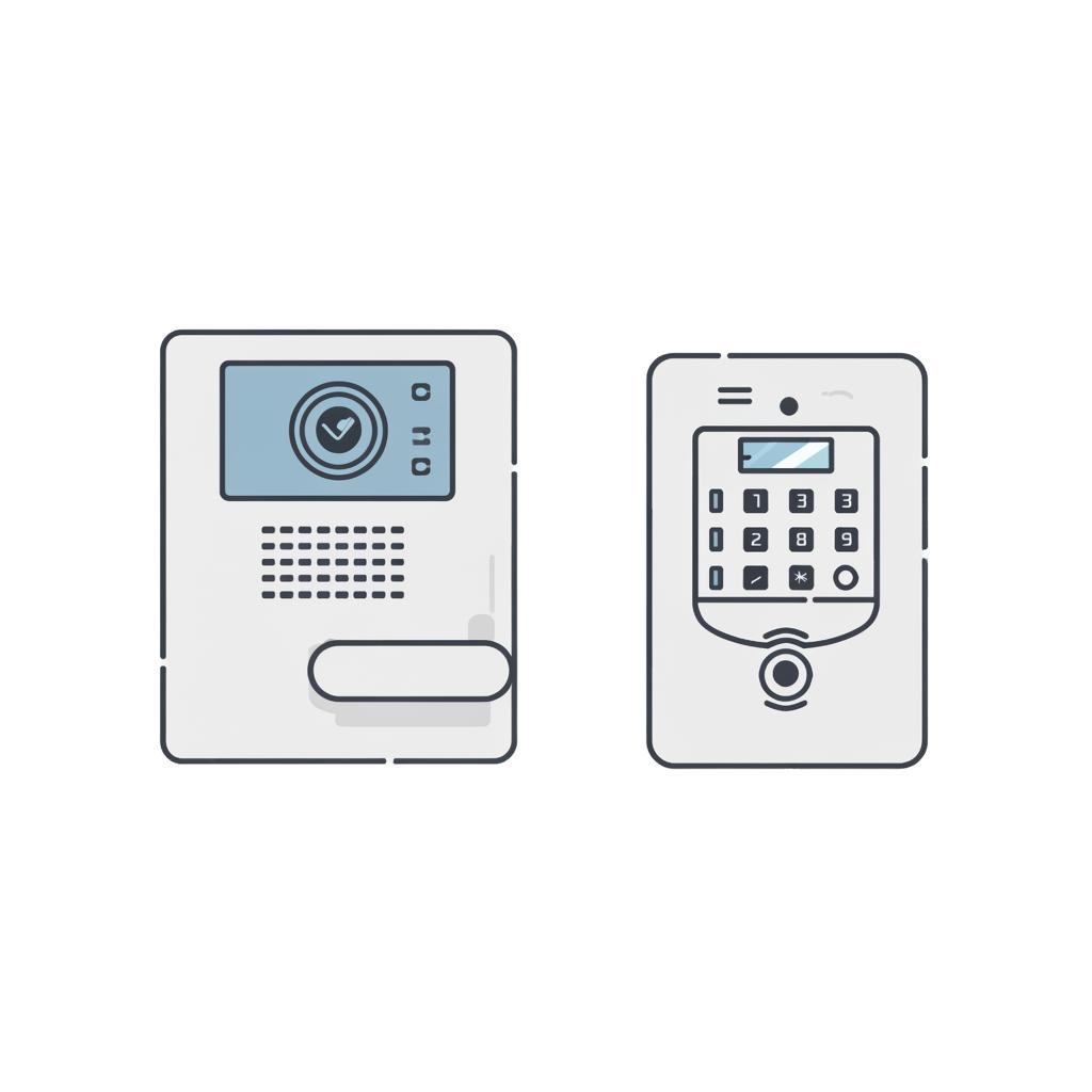 Сравнение: видеодомофон с электронным замком против домофонного контроллера