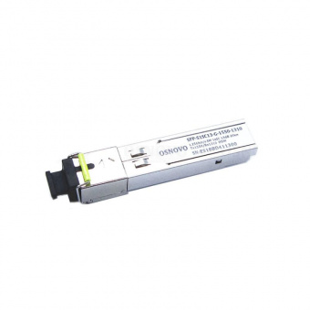 картинка SFP-модуль Osnovo SFP-S1SC13-G-1550-1310-I от магазина Охранных систем и видеонаблюдения