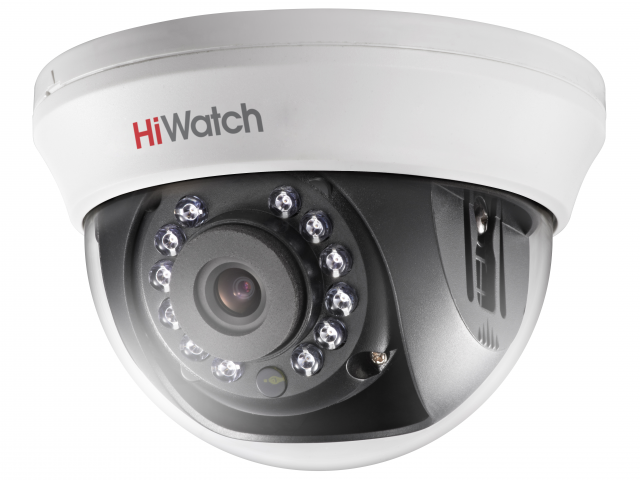 картинка HiWatch DS-T591 (6 mm) 5 MPx внутренняя купольная HD-TVI камера с ИК-подсветкой до 20м от магазина Охранных систем и видеонаблюдения
