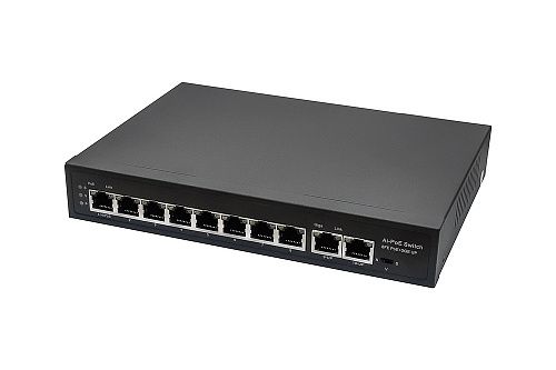 картинка NS-SW-8F2G-P PoE коммутатор NST Fast Ethernet на 10 RJ45 портов. от магазина Охранных систем и видеонаблюдения