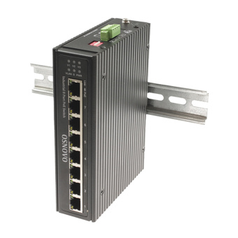 картинка Промышленный неуправляемый PoE-коммутатор Gigabit Ethernet Osnovo SW-80800-IR от магазина Охранных систем и видеонаблюдения