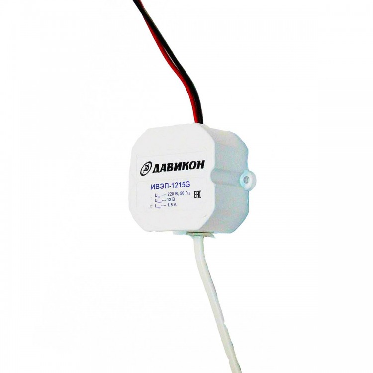 картинка ИВЭП-1215G Всепогодный блок питания (IP 67) U=12B, Iном=1,5А для скрытой установки от магазина Охранных систем и видеонаблюдения