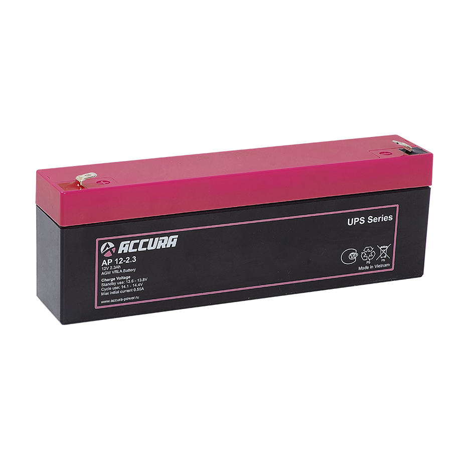 картинка Аккумулятор AP 12-2.3 от магазина Охранных систем и видеонаблюдения