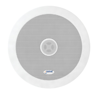 картинка Потолочная двухполосная акустическая система Sonar SCS-20T (корпус белый) от магазина Охранных систем и видеонаблюдения