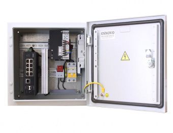 картинка РоЕ-коммутатор Osnovo OS-33T1 (SW-60812/I) от магазина Охранных систем и видеонаблюдения