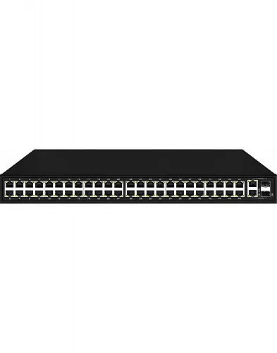 картинка NS-SW-48F2G-P PoE коммутатор Fast Ethernet на 48 x  RJ45 + 2 x  GE Combo uplink портов. от магазина Охранных систем и видеонаблюдения