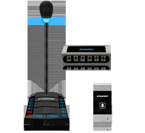 картинка S-660 6-канальное переговорное устройство "клиент-кассир" для АЗС с функциями диспетчерской связи, громкого оповещения и режимом "симплекс" от магазина Охранных систем и видеонаблюдения