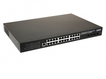 картинка PoE-коммутатор Osnovo SW-24G4X-1L-I от магазина Охранных систем и видеонаблюдения