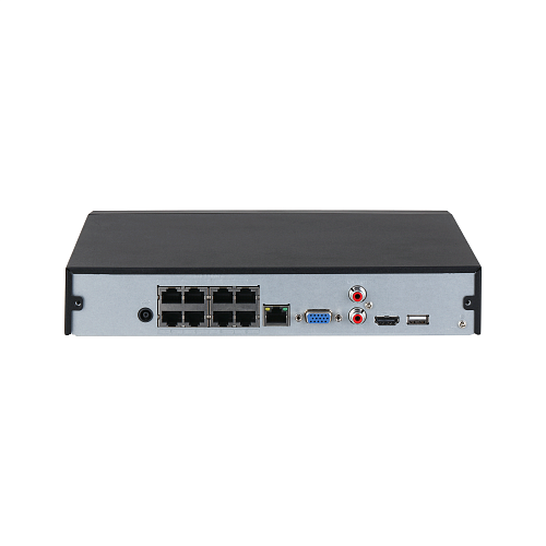 картинка DHI-NVR4108HS-8P-EI 8-канальный IP-видеорегистратор (NVR) с поддержкой PoE от магазина Охранных систем и видеонаблюдения
