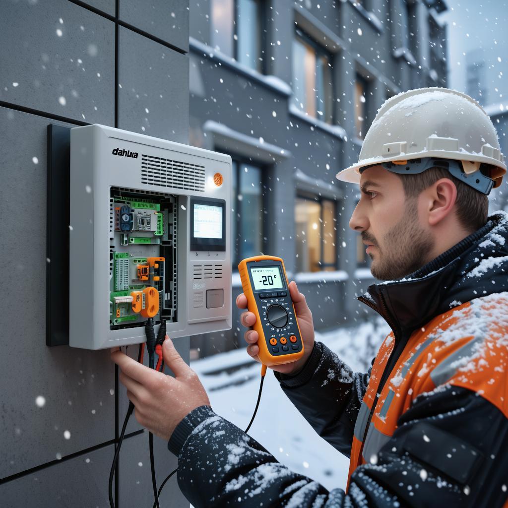 Тест: работа видеодомофона Dahua при низкой температуре и в уличных условиях