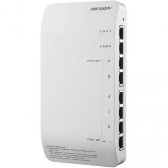 картинка 8-портовый управляемый PoE-коммутатор Hikvision DS-KAD606-P от магазина Охранных систем и видеонаблюдения