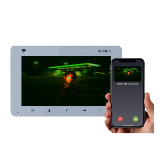 картинка Видеодомофон SLINEX SM-07N Cloud Silver от магазина Охранных систем и видеонаблюдения