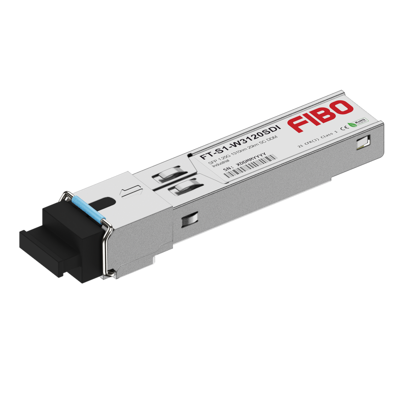 картинка 1000BASE-BX20-U-I SFP промышленный модуль 1310/1550нм 20км от магазина Охранных систем и видеонаблюдения