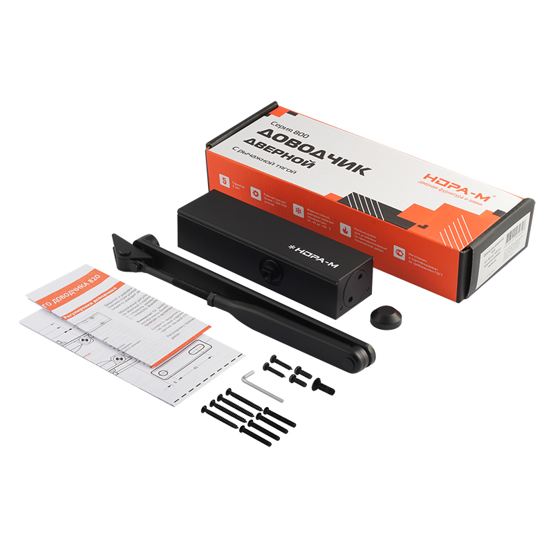 картинка Доводчик НОРА-М 820 (40-120 кг) (белый)  19270 от магазина Охранных систем и видеонаблюдения