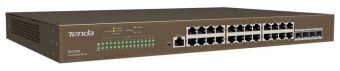 картинка PoE-коммутатор Tenda TEG5328P-24-410W от магазина Охранных систем и видеонаблюдения