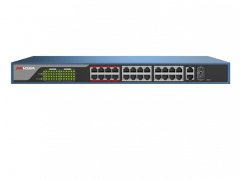 картинка PoE-коммутатор Hikvision DS-3E0326P-E/M (B) от магазина Охранных систем и видеонаблюдения