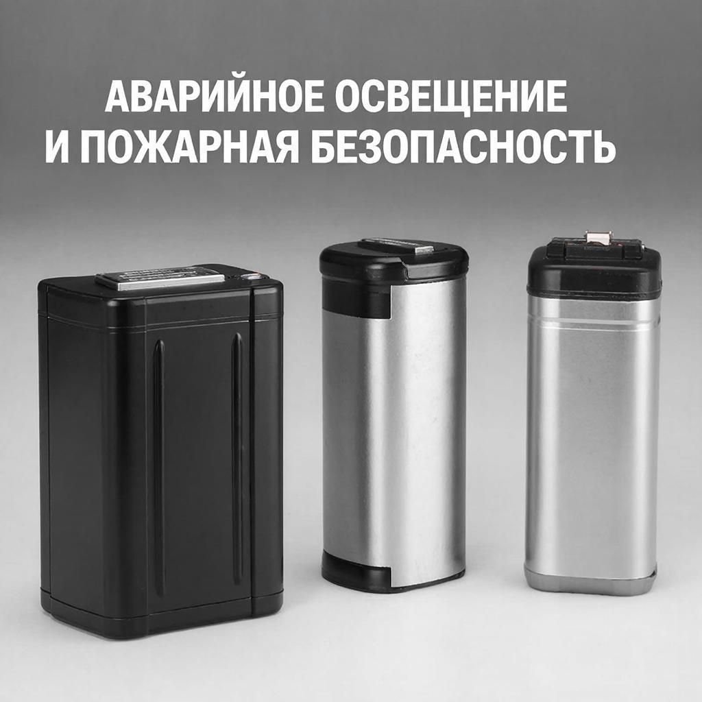 Размеры аккумуляторов для аварийного освещения и пожарных систем