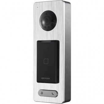 картинка Уличный терминал доступа Hikvision DS-K1T500S с кардридером Mifare и камерой видеонаблюдения от магазина Охранных систем и видеонаблюдения