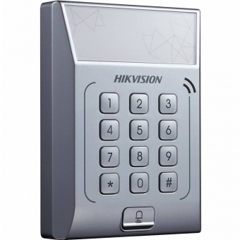 картинка Терминал доступа Hikvision DS-K1T801M с встроенным считывателем Mifare карт от магазина Охранных систем и видеонаблюдения