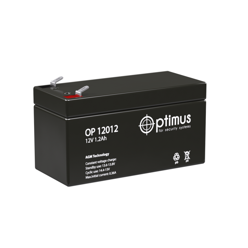 картинка АКБ OP 12012 аккумулятор от магазина Охранных систем и видеонаблюдения