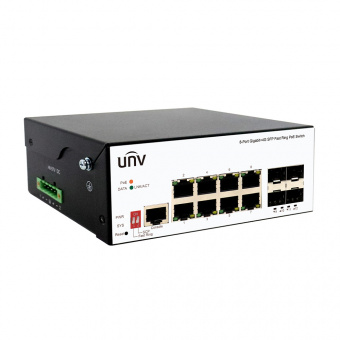 картинка Управляемый коммутатор уровня L2 Uniview ISW5000-8GT4GP-POE-IN от магазина Охранных систем и видеонаблюдения