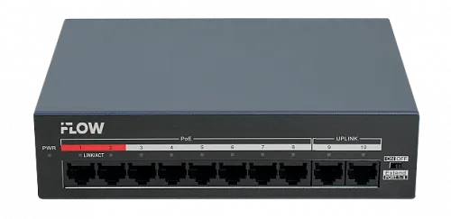 картинка Сетевой коммутатор iFLOW F-SW-EU210MPOE-V/L от магазина Охранных систем и видеонаблюдения